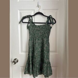 Aerie Floral Ruffled Dress